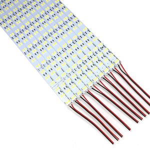 Fileira dupla 1M DC 12V 144pcs * SMD 5630 5730 LED Bar Rigid LED tira 100cm armário branco 50m / lote