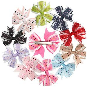 Новая точка 3 -дюймовая детская лента Grosgrain Bows Bows Botique Bow