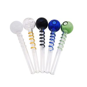 Padridez de Queimador de Óleo Espiral Grande Pyrex 120 mm Mistura Longa Cor Espessa Burner Colorido Tubo De Vidro Óleo de Queima de Óleo