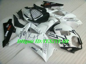 SUZUKI GSXR1000 K7 için HI-SINIF MOTOSİKLET PERAKİ KITI 07 08 GSXR 1000 2007 2008 ABS Plastik Beyaz Siyah Pirzola Set + Hediyeler SX12