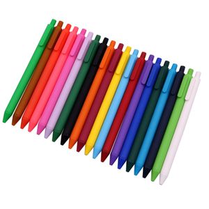 20 adet 20 Renkler Karışık Boyama Tükenmez Kalem İpucu 0.5mm Büyük Kapasiteli Mürekkep Mae Yumuşak ve Plastik Paslan Alma Yazar Hediye Kalemler Paketleri