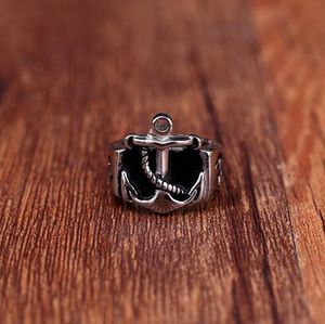 Gótico homens leme anéis dedo dedo aço inoxidável viking pirata capitão moda jóias punk rock anel de casamento nice presente 13