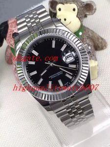 Best-SellingMens наручные часы Сапфира 41 мм черный циферблат мужские деловые часы ETA2813 Автоматический спорт