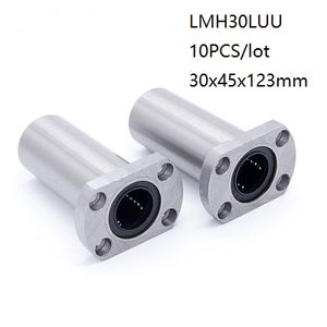 10pcs/lot LMH30LUU 30mm linear ball bearing long oval flanged bearings linear motion bearings 3d printer parts cnc router 30x45x123mm