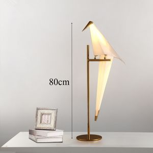 Nordic LED Desk Lamps Paper Crane Bird for Kids Bedroom Living Room Beside Porch Night Light Table Lamp Home Decor Art
