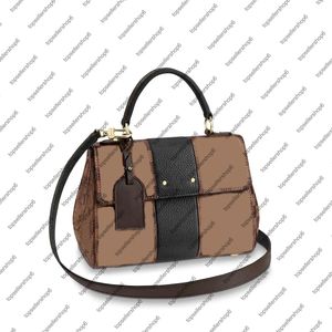 N41073 BOND STREET BB Clutch Canvas com alça de mão mensageiro bolsa feminina couro genuíno designer bolsa crossbody bolsa tiracolo