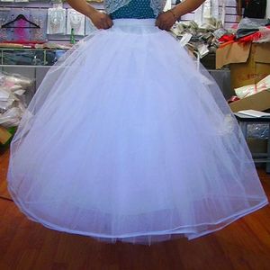 Petticoats Aldeskirt 4 Katmanlar Hiçbir Hoop Net Petticoat Gelinlik Balığa Bir Hattı Crinoline Quinceanera Elbiseler Düğün Aksesuarları