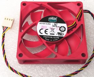 Zyvpee Cooler Master 70x70x15mm FA07015L12LPB 7cm 12V 0.35A 70mm 4Wire CPU Cooler Fan