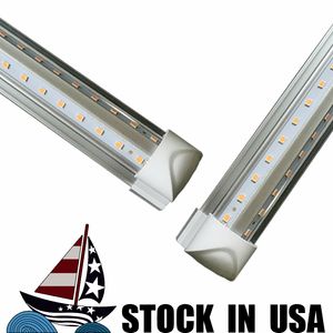 25 Paket T8 V-şekilli entegre LED Tüp Işığı 40W 48W 60W 5 ft 6 ft 8 ft V ŞEKİL TLEAM OLDUĞUNDA BÜYÜK LENS İLE SONRAKİ LENS