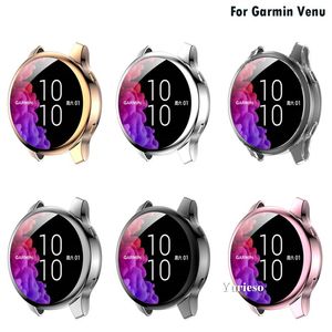 Мягкая ультра-тонкая защита TPU силикона полный чехол для замены корпуса корпуса Garmin Venu Smart Watch Аксессуары оптом дешевые
