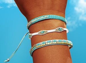 Bohemia Beads Weave Rope Friendship Bracelets For Woman Men Cotton Handmade Charm Bracelet & Bangles Ethnic Jewelry Gifts GB1153