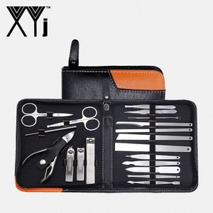 Professional Manicure Set 19 in 1 Nail Care Pedicure Kit Acne Extractor Nail Art Tool Set Clipper Tweezer Beauty Tools
