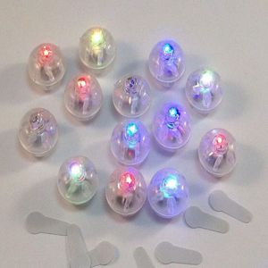 500 adet / grup Yuvarlak Mini Top Lambaları Beyaz LED Balon Işıkları Noel Doğum Günü Partisi için Cadılar Bayramı Dekorasyon Toptan