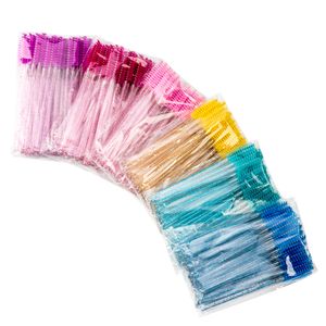 50PCS/Pack Eye Lashes Brush Disposable Crystal Eyelash Brush Comb Mascara Wands Makeup Professional Beauty Tool
