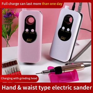 Nail Drill Machine35000Rpm Portable Rechargeable Pedicure Strong Polishing Electric Machine For Manicure Nail Tools