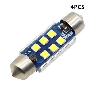 4 ADET Süper Beyaz 39mm 3030 6 SMD led Araba Plaka Oto Dome Okuma Işık