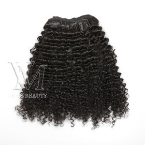 VMAE Malezya klips Ins% 100 Bakire İnsan Saç 140G 3A 3B 3C 4A 4B 4C Saç Uzatmalarında Afro Kinky Kıvırcık Klip