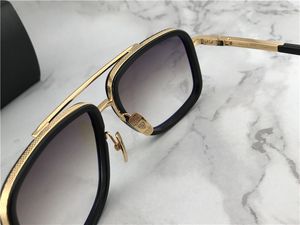 2020 квадратных пилотных солнцезащитных очков Золотой / коричневый Градиент Титана Дизайнер модный бренд Drive Sun Glass Eyewear Лето Новое с коробкой