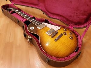 Özel Joe Perry Slash Murphy Yaşlı Tütün Sunburst Relic Electric Guitar Tek Parça Maun Vücut 1 PCS Boyun Krom Donanım