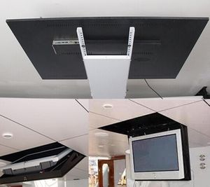 Моторизованный электрический скрытый перевернуть вниз по ложном потолке светодиодный ЖК-телевизор