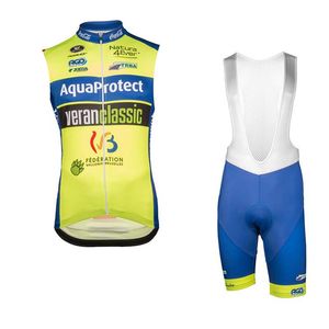 Aqua Veranclassic Takım Koruyun Bisiklet Kolsuz Jersey Yelek Önlüğü Kısa Setleri Yaz Erkek Rahat Açık Spor Mountain Bisikleti U71937