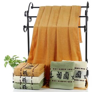 1 pcs 70 * 140 cm padrão de bambu jacquard toalha de banho macio para adulto cabelo cabelo banheiro toalhas badlaken toallla toallas mano 42163