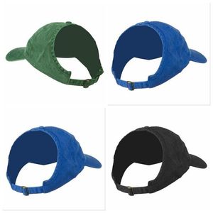 Kızlar At Kuyruğu Beyzbol Kapaklar Yarım Boş Güneş Şapka En Visor Moda Horsetail Cap Dağınık Bun Snapback Kap Doğal Saç Nefes Şapka DYP99