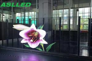 P3.91 Indoor Transparent LED Display, 1000x500mm, Transparent Glass LED Display