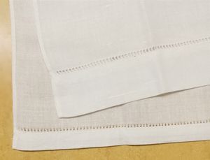 Текстиль для дома Набор полотенец из 12 гостевых полотенец 14х22 Льняные полотенца для рук с вышивкой и мережной каймой2861