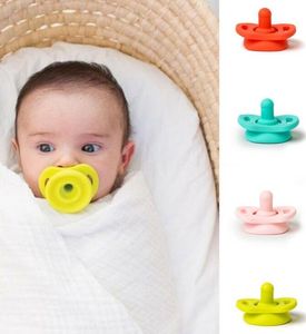 Silicone Nipple Food Grade Soft Silicone For Newborn Nipples Feeder Flexible Infant Cleaner Pacifier Funny Soother Baby Pacifier LSK35