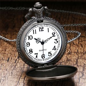 Ретро Death Note Карманные часы Бронзовый твердый череп с тонким ожерельем-цепочкой Японское аниме Кварцевые аналоговые часы Cool Gifts266A
