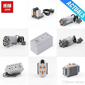 Building Block Motor Technic 8883 8881 8882 Train Remote Control Battery Box Switch LED Light Power Functions 15039 20006 roller coaster