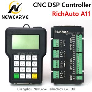 Richauto DSP A11 CNC Denetleyicisi A11S A11E 3 Eksen Kontrolör CNC yönlendirici Newcarve CNC DSP Denetleyicisi için Uzaktan