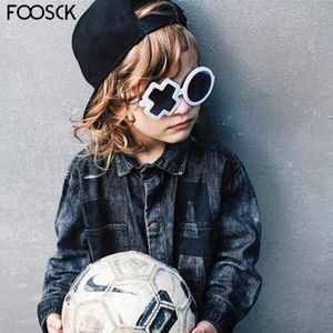 Foosck moda infantil óculos de sol meninos meninas meninas de sol