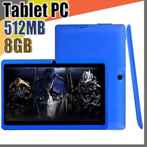 50X 2018 7 Inç Q88 ALLwinner A33 Quad Core Tablet PC 8 GB 512 MB 1.5 GHz Android 4.4 HD Tablet Çift Kameralar A-7PB
