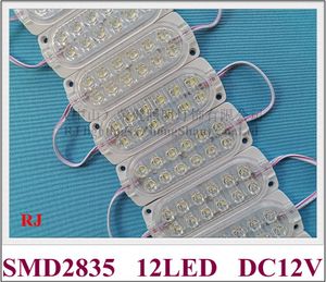 LED Modül Işığı DC12V/DC24V 2.4W 300LM SMD2835 12LED 104mm x 37mm Su Geçirmez IP65 Kamyon Işık Uzun Araç Uyarı Kontur Işığı