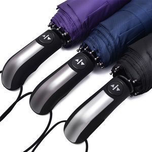 Vento à prova de vento Três dobráveis- Rain Automático Automático Mulheres Auto Big Wind Windlans Men 10k Parasol