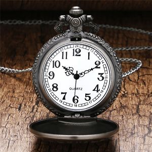 Карманные часы в стиле ретро Death Note, бронзовые однотонные черепа с тонким ожерельем-цепочкой, японское аниме, кварцевые аналоговые часы, крутые подарки256n