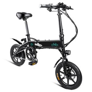 FIIDO D1 Folding Electric Moped Bike City Bike Commuter Bike Three Riding Modes 14 Inch Tires 250W Motor 25km h 10.4Ah Lithium Battery 40-55