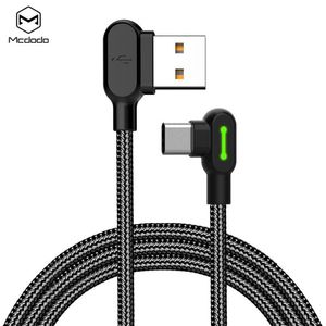 McDodo Led Micro USB Type-C Type-C oyun kablosu Android Samsung Xiaomi Huawei Şarj Cihazı USB Hızlı Şarj Veri Kablosu Şarj Cihazı 120cm 180cm