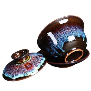 Peacock Gaiwan Farcelain Tureen Китайский чашка чаша крышка керамическая чашка блюдце быстрая отгрузка