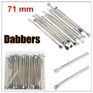 MOQ 10Pcs Cera Dabbers atomizadores Pá de metal ferramentas de aço inoxidável dabber ferramenta seca erva dab vax atomizador