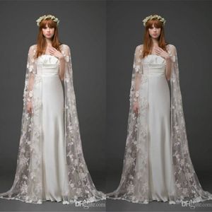 Bridal Cape Ploe длина кружева свадебные шали плащ 2019 осень новых длинных болеровых пальто свадебные аксессуары события борьбы с бесплатной доставкой