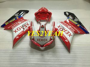 DUCATI 848 08 09 10 11 ducati 1098 1198 2008 2009 2011 için yüksek dereceli Enjeksiyon kaporta gövdesi kiti Beyaz kırmızı kaportalar Kaporta + Hediyeler DD66