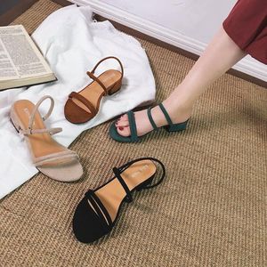 Sıcak Satış-Womensuede Thrill Topuklar Kadınlar Benzersiz Mektupları Sandalet Elbise Düğün Ayakkabı Seksi Marka ayakkabılar