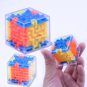 Educational 3D Cube Puzzle Maze - Brain Teaser Handheld Game for Kids - Balance Coordination Learning Toy