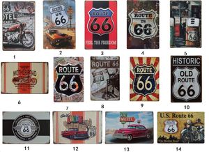 Yeni moda Şampiyonu Route 66 oto araba Motor Yağı Retro Vintage teneke işaretleri eski metal duvar posteri ev sanat dekorasyon sticker