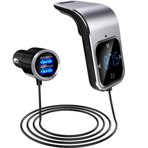 FM-передатчик Bluetooth автомобиль Wirless Radio Adapter AUX MP3-плеер FM-модулятор с громкой связи с двойным USB быстрое зарядное устройство