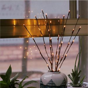 Sıcak Beyaz 20 LEDs Led Ağacı Işık Akülü Noel Peri Esnek Dize Düğün Dekorasyon Kapalı Masa Lambası Luminarias Gece Lambası