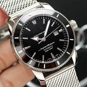 Preto Preto Vermelho desportivo Ouro Mecânico Automático Super oceano Dive 46 milímetros Mens Designer Relógio HOMEM Relógios Homens Relógios de pulso